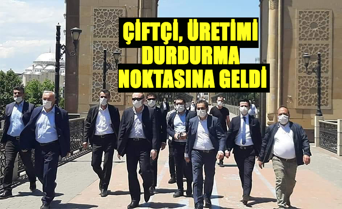 ÇİFTÇİ, ÜRETİMİ DURDURMA NOKTASINA GELDİ