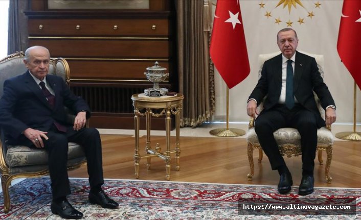 Cumhurbaşkanı Erdoğan, Bahçeli'yi kabul etti