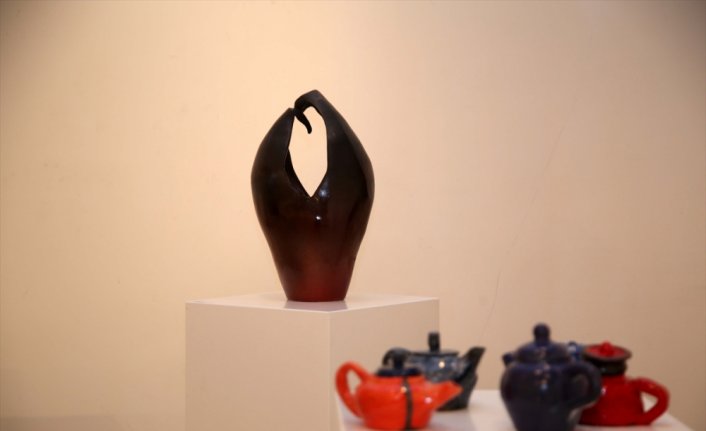 Öğrencilerin yıl sonu sergisi salgın nedeniyle sosyal medyadan sanatseverlerle buluştu