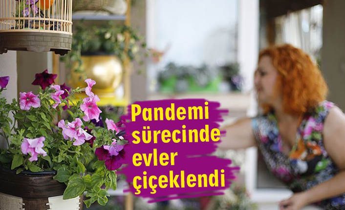 Pandemi sürecinde evler çiçeklendi