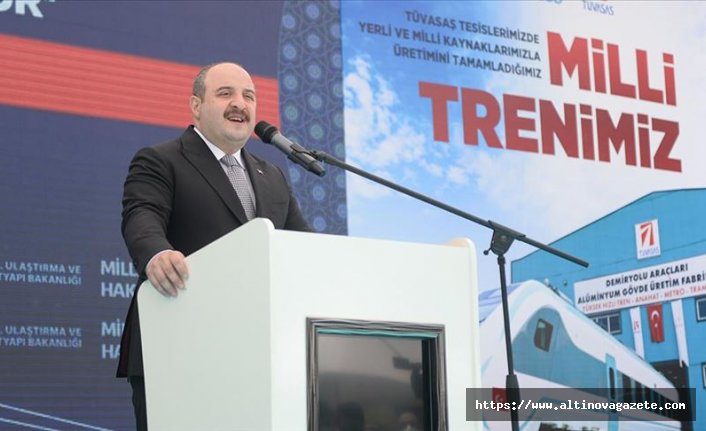 Sanayi ve Teknoloji Bakanı Varank: Raylı sistemler sektöründe küresel oyuncu olmayı hedefliyoruz