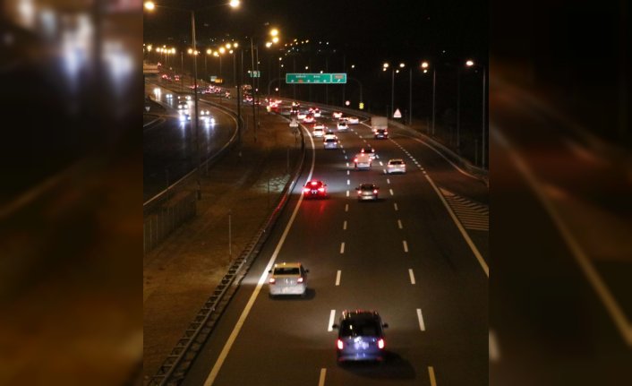 Anadolu Otoyolu'nda bayram tatili yoğunluğu
