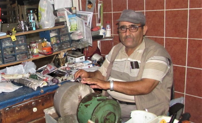 Bıçak bileyicilerde Kurban Bayramı yoğunluğu