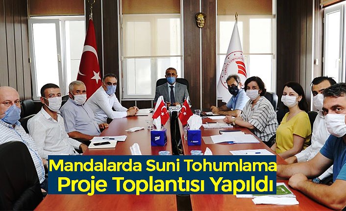 Mandalarda Suni Tohumlama Proje Toplantısı Yapıldı