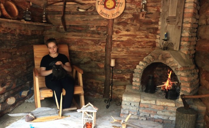 Salgın sürecinde kızına doğada 