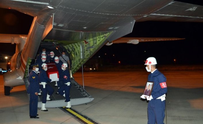 Şehit Astsubay Çavuş Ethem Demirci'nin cenazesi Samsun'a getirildi