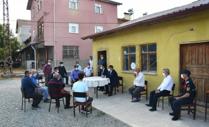 Vali Gürel, Kışla köyünü ziyaret etti