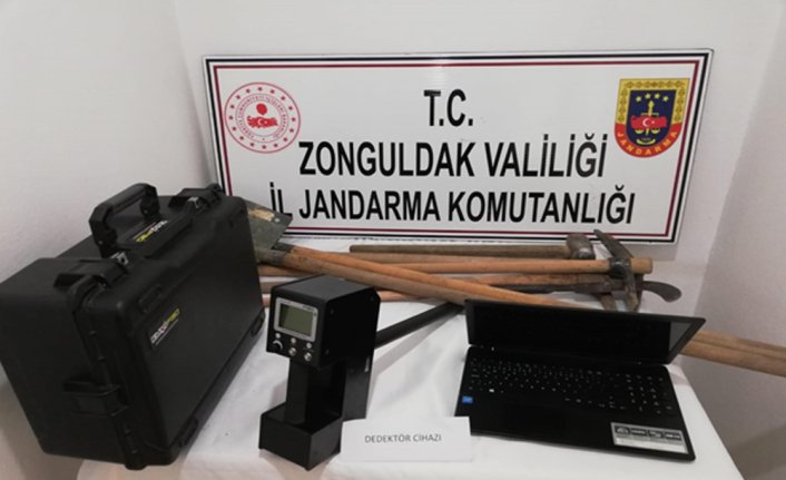 Zonguldak'ta izinsiz kazı yapan 5 kişi suçüstü yakalandı