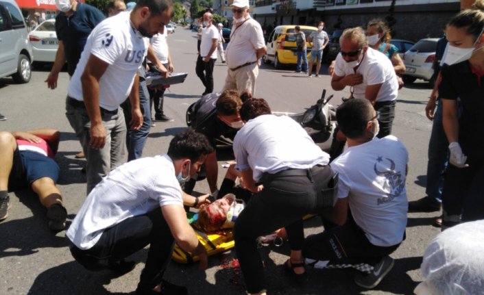 Zonguldak'ta trafik kazasında 2 kişi yaralandı