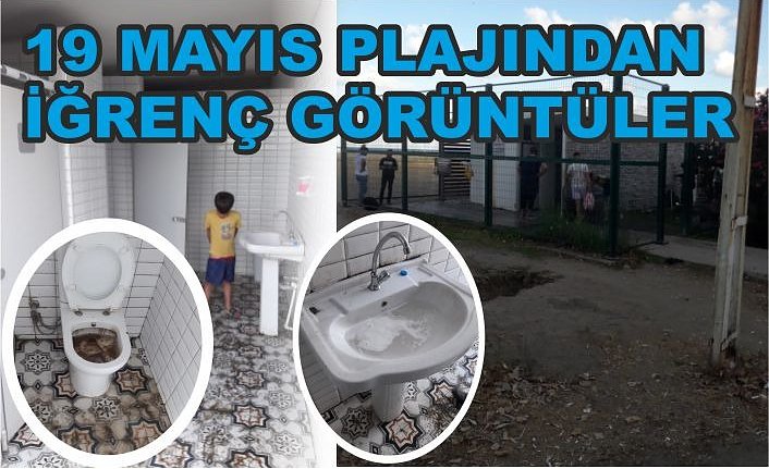 19 Mayıs  Plajında iğrenç  görüntüler!