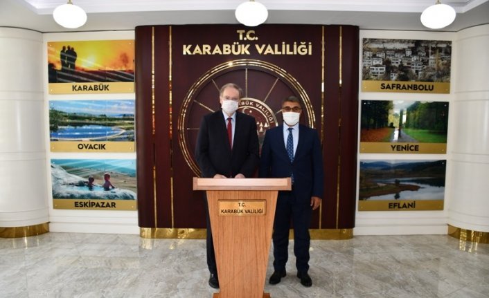 AB Türkiye Delegasyonu Başkanı Berger, Karabük Valisi Gürel'i ziyaret etti
