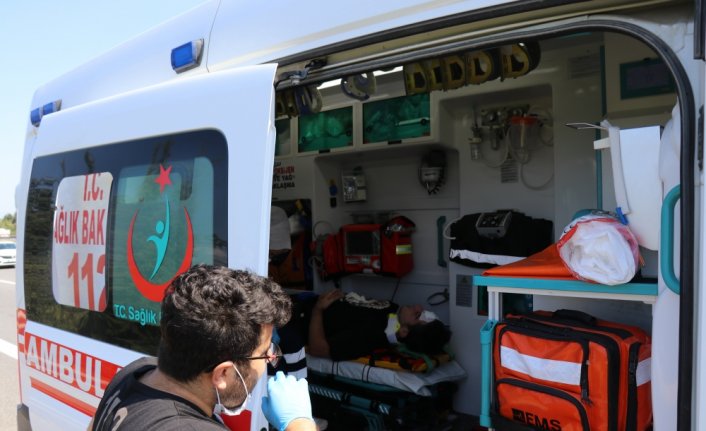 Anadolu Otoyolu'nda otomobil ile cip çarpıştı: 1 yaralı