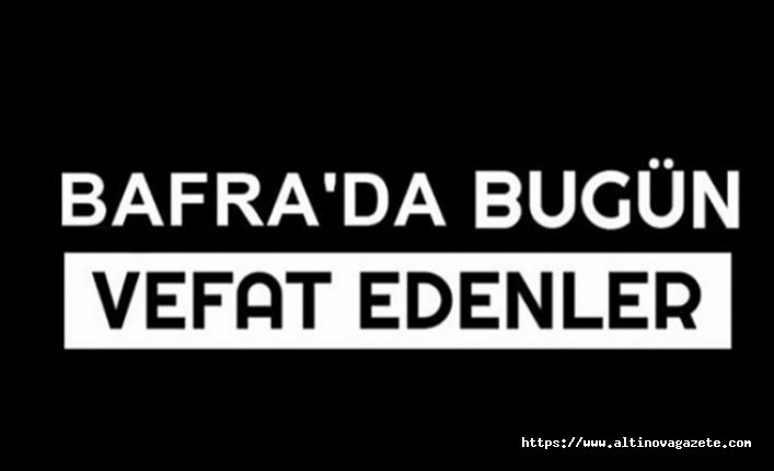 Bafra Vefat İlanları