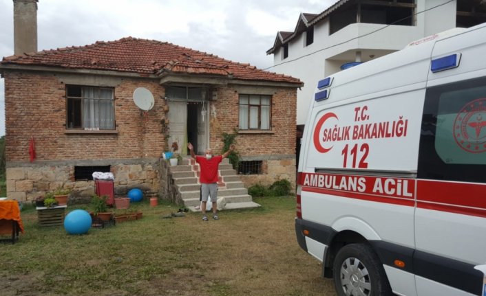 Rusya'dan hava ambulansıyla getirilen Kovid-19'lu hastanın tedavisi Trabzon'da tamamlandı