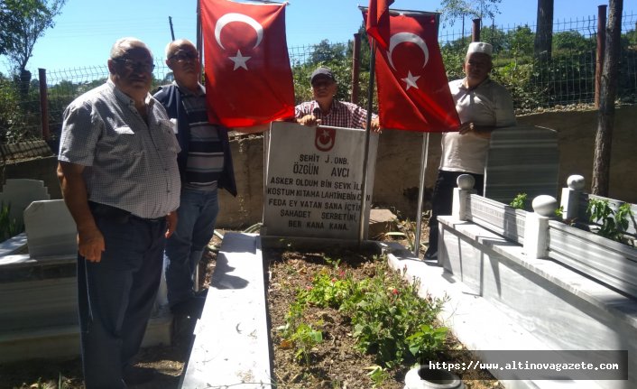 ŞEHİT J.ONB.ÖZGÜN AVCI KABRİ BAŞINDA ANILDI