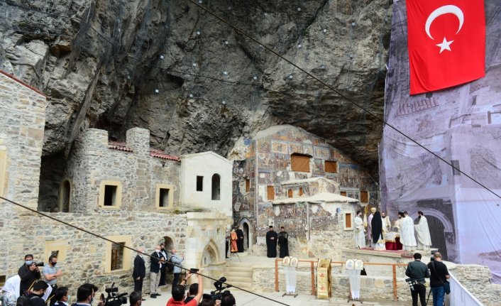 Sümela Manastırı'nda 7'nci ayin yapıldı