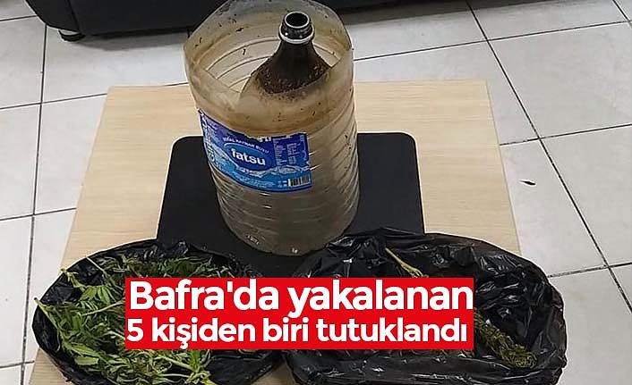 Bafra'da yakalanan 5 kişiden biri tutuklandı