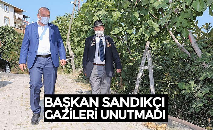 BAŞKAN SANDIKÇI GAZİLERİ UNUTMADI
