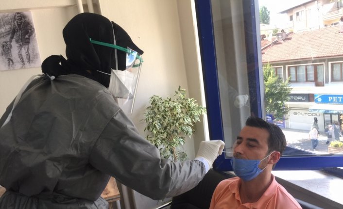 Bolu'da gazetecilere koronavirüs testi yapıldı