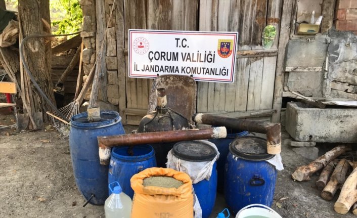 Çorum'da 783 litre kaçak içki ele geçirildi