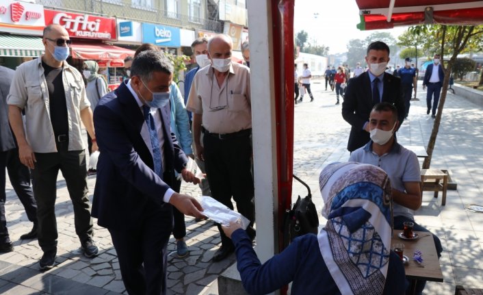 Düzce Valisi Atay'dan Kovid-19 tedbirleri denetimi