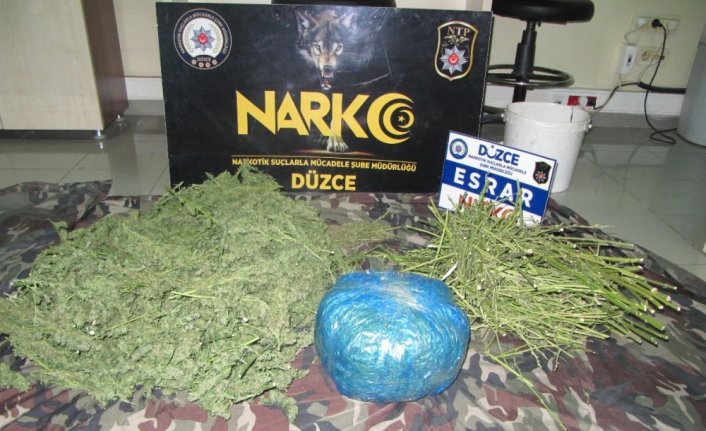 Düzce'de uyuşturucu operasyonlarında 3 kişi tutuklandı