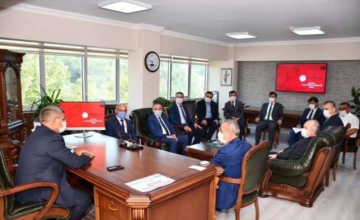 Eğitim öğretim değerlendirme toplantısı Vali Gürel başkanlığında yapıldı