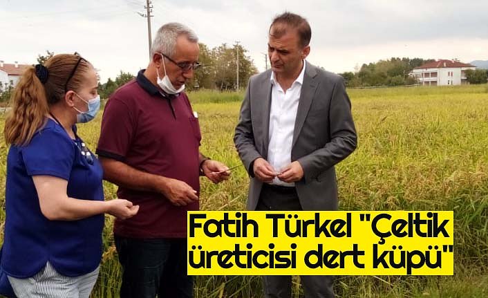 Fatih Türkel "Çeltik üreticisi dert küpü"