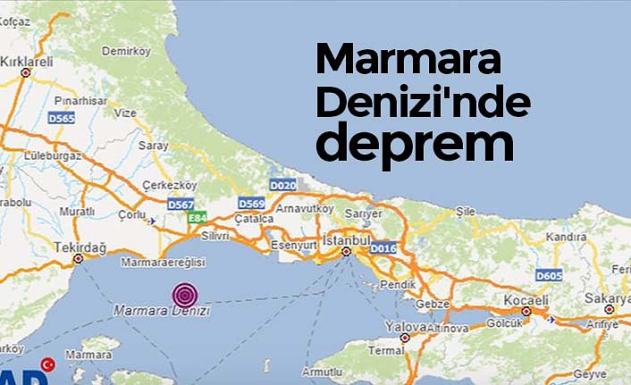 Marmara Denizi'nde deprem