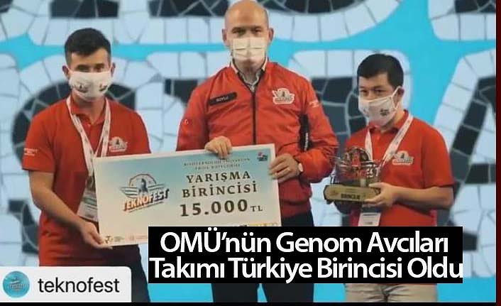 OMÜ’nün Genom Avcıları Takımı Türkiye Birincisi Oldu
