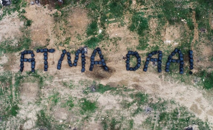 Ordu'da temizlik işçilerinden çevreye bırakılan çöplere Karadeniz şivesiyle tepki