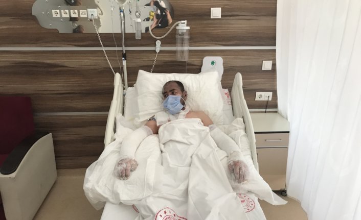 Orman yangınına müdahalede yaralanan 