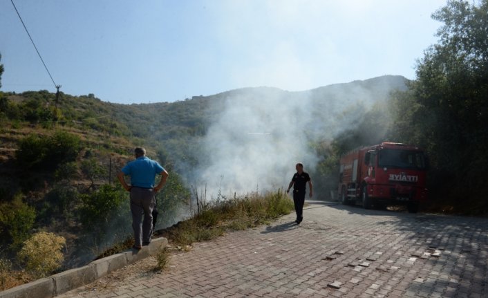Tokat'ta ot yangını