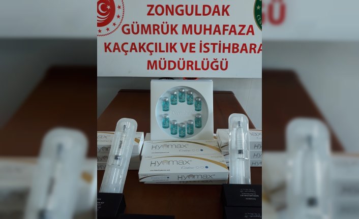 Zonguldak'ta gümrük kaçağı botoks malzemesi ve kozmetik eşya ele geçirildi