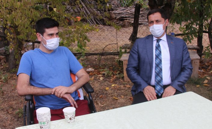 Amasya Valisi Masatlı gazi astsubayı ziyaret etti