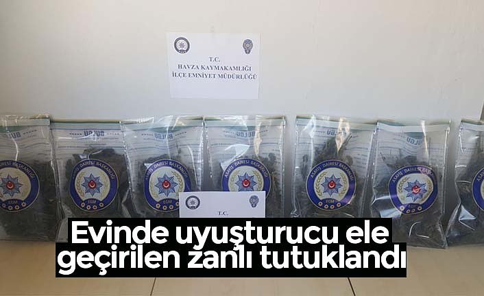 Evinde uyuşturucu ele geçirilen zanlı tutuklandı