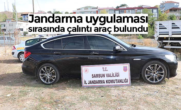 Jandarma uygulaması sırasında çalıntı araç bulundu