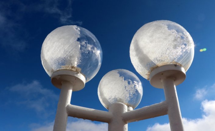 Kartalkaya'ya kar yağdı