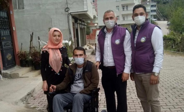 Ordu'da üç engelli gencin yüzü akülü araçla güldü