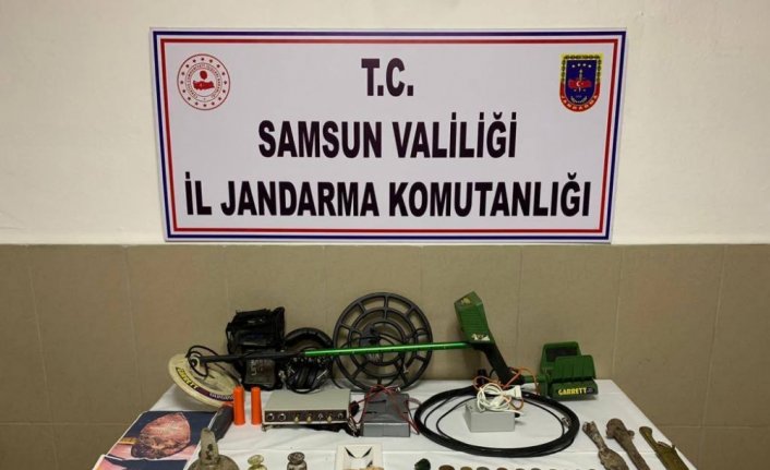 Samsun'da tarihi eser operasyonlarında 4 şüpheli yakalandı