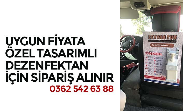 UYGUN FİYATA ÖZEL TASARIMLI DEZENFEKTAN İÇİN SİPARİŞ ALINIR