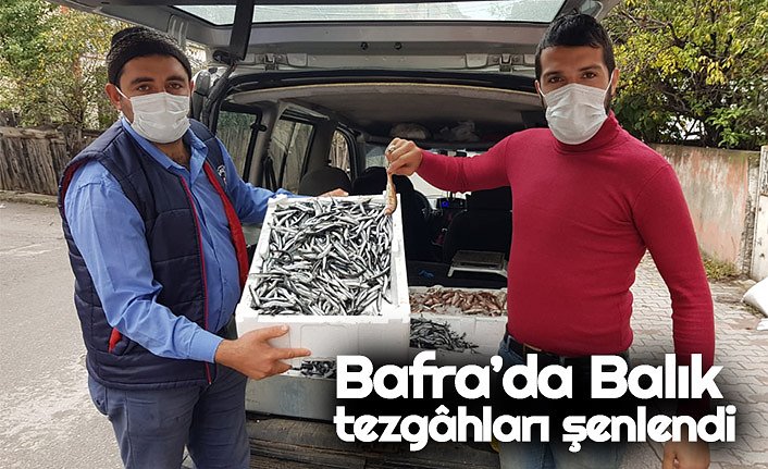 Bafra’da Balık tezgâhları şenlendi