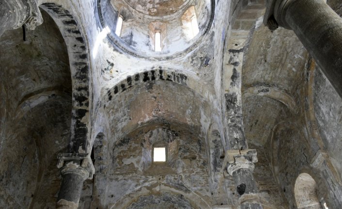 (Drone destekli) 670 yıllık İmera Manastırı'nda kısmi restorasyon tamamlandı