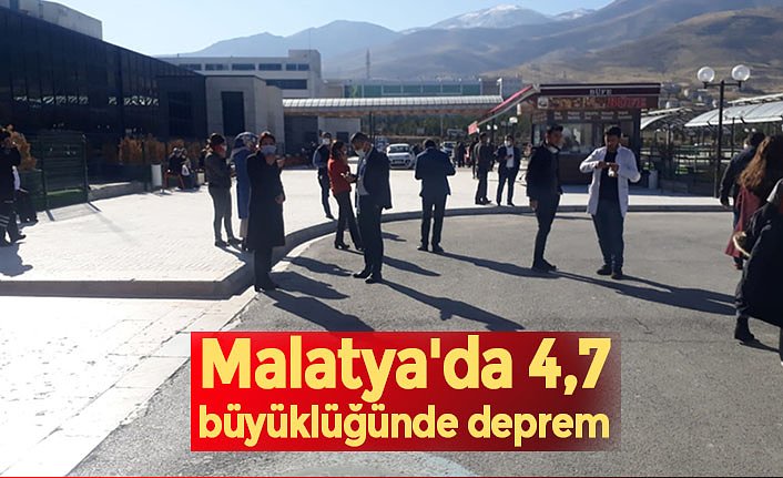 Malatya'da 4,7 büyüklüğünde deprem