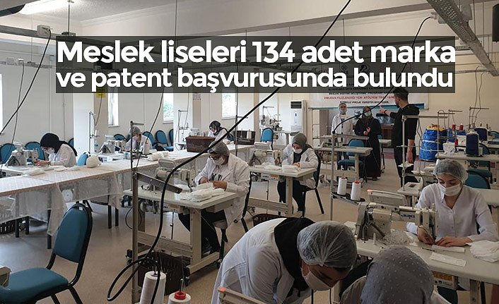 Meslek liseleri 134 adet marka ve patent başvurusunda bulundu