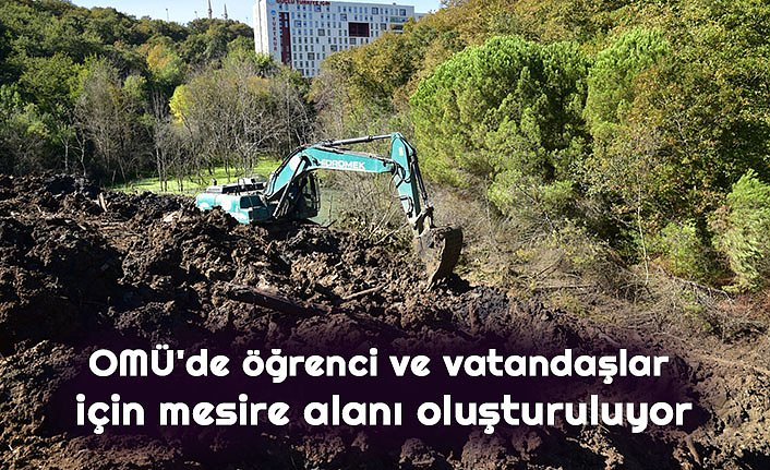 OMÜ'de öğrenci ve vatandaşlar için mesire alanı oluşturuluyor