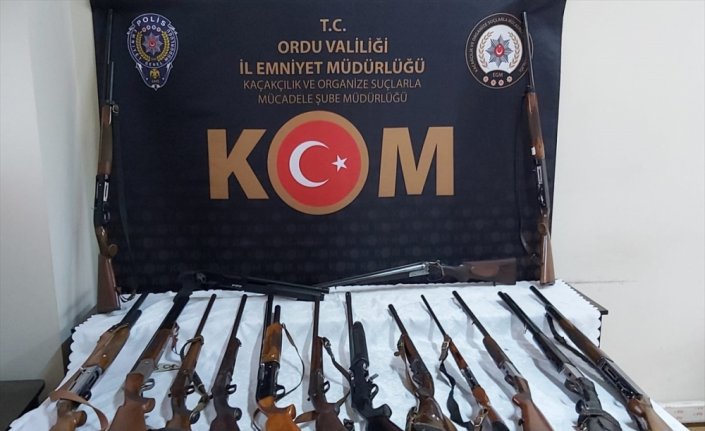 Ordu merkezli 6 ilde silah kaçakçılarına yönelik operasyon