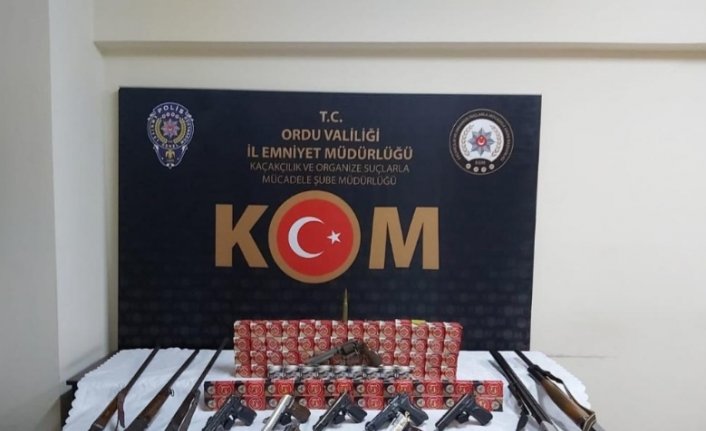 Ordu'da silah ve tarihi eser kaçakçılığı operasyonu