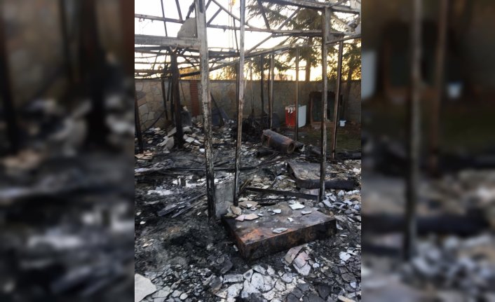 Samsun'da villada çıkan yangında bir kişi hayatını kaybetti