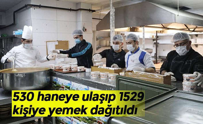 530 haneye ulaşıp 1529 kişiye yemek dağıtıldı